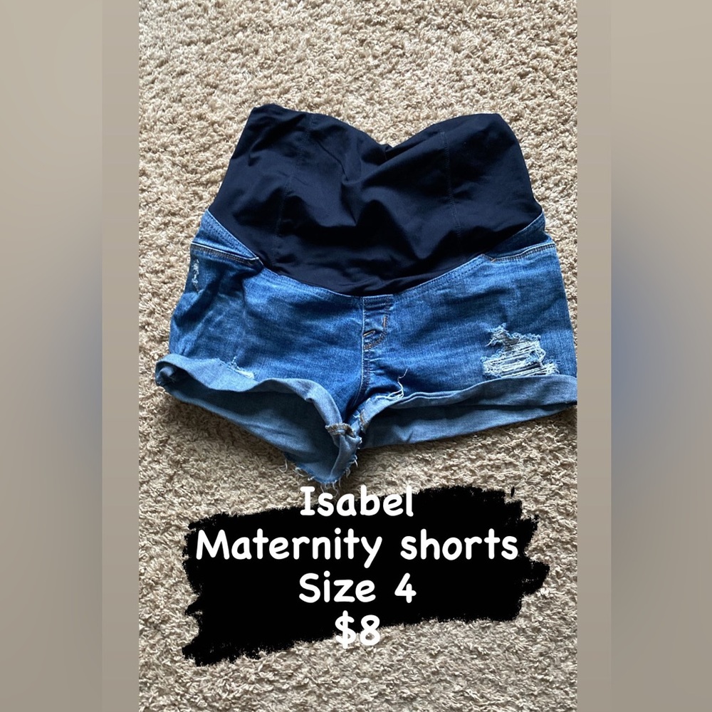 Isabel maternity shorts
